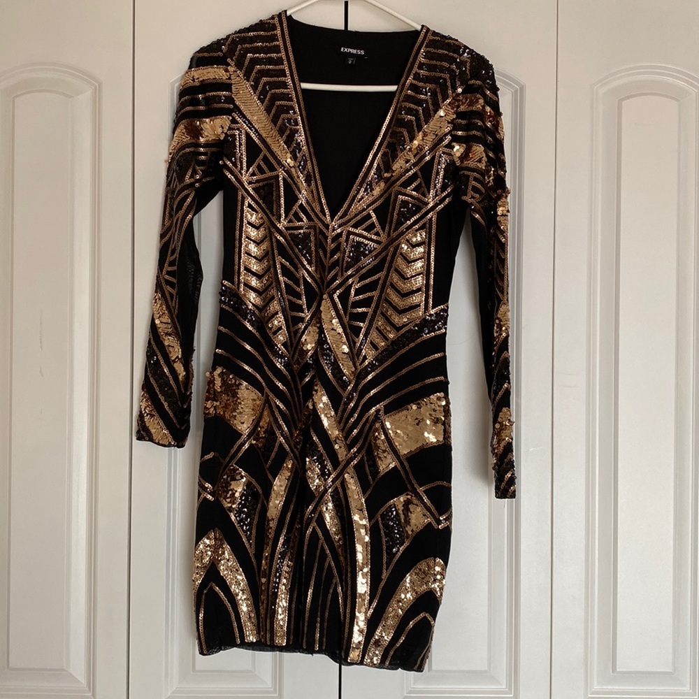 Express sequin dress